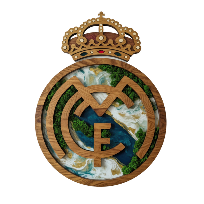 Obraz z mechu a mramoru z HDF - Real Madrid
