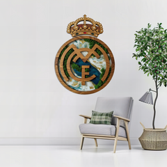 Obraz z mechu a mramoru z HDF - Real Madrid