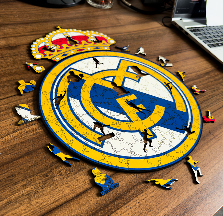 Real Madrid - legendy - dřevěné puzzle