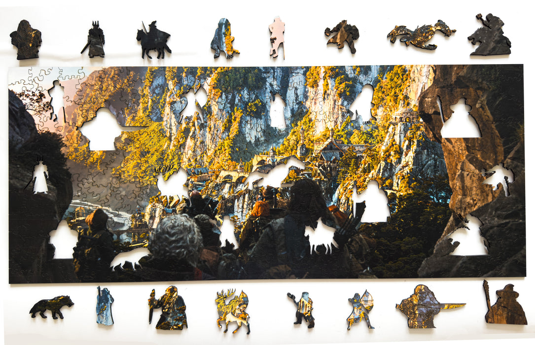 Hobbit - Roklinka - dřevěné puzzle