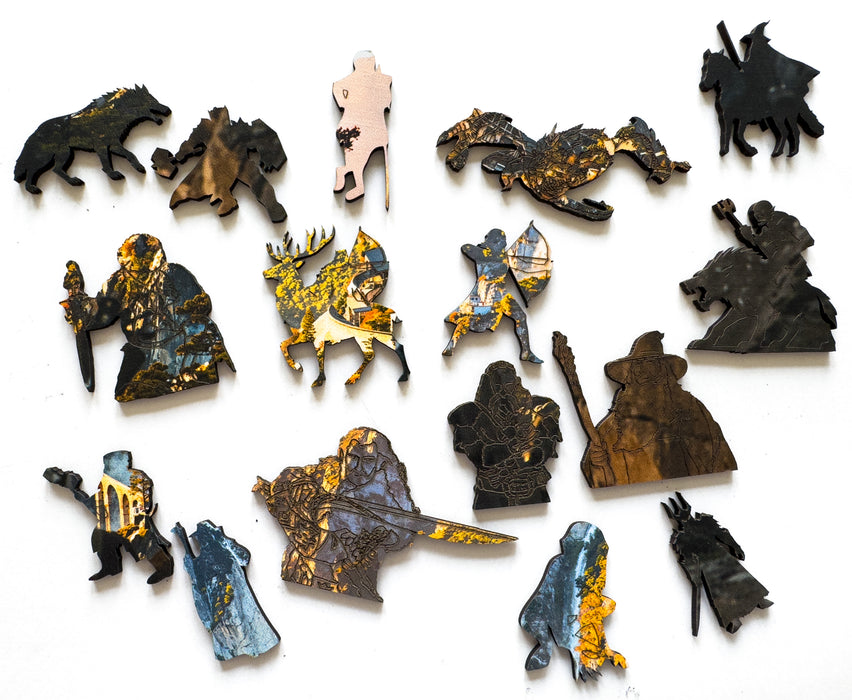 Hobbit - Roklinka - dřevěné puzzle