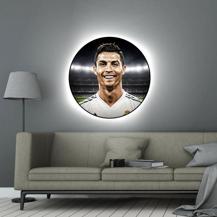 Svítícií obraz - Cristiano Ronaldo - Portrét