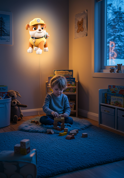 Svítícií obraz - Rubble - Paw Patrol - Noční lampa