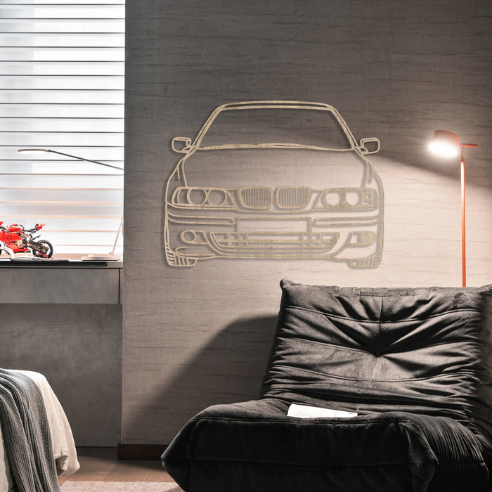 Dřevěná nástěnná dekorace - BMW E39