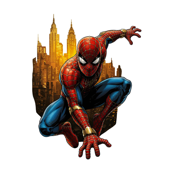 Spiderman ve městě - Dřevěné puzzle