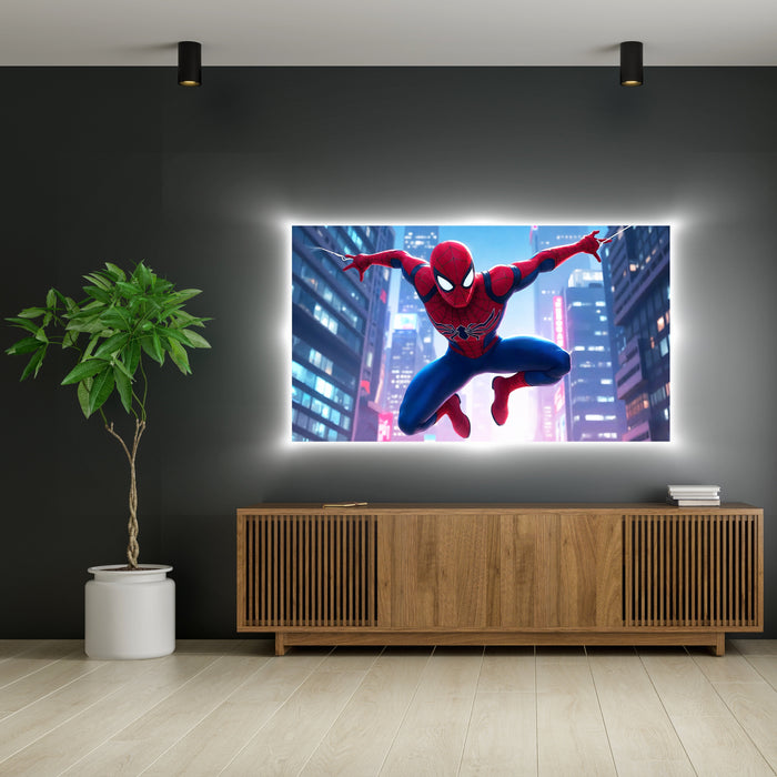 Svítícií obraz  - Spiderman - City