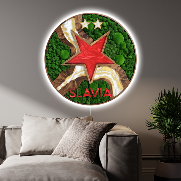 Svítící obraz Slavia - Moss Kingdom