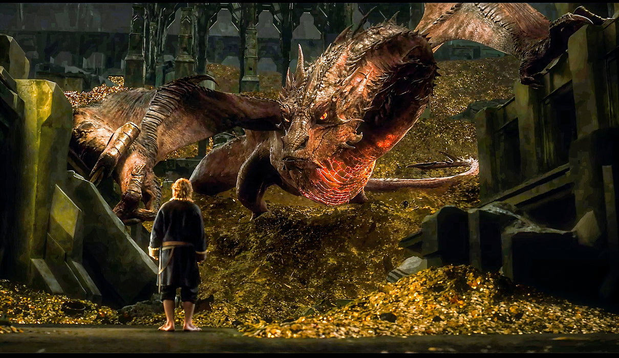 Hobbit - Smaug - dřevěné puzzle