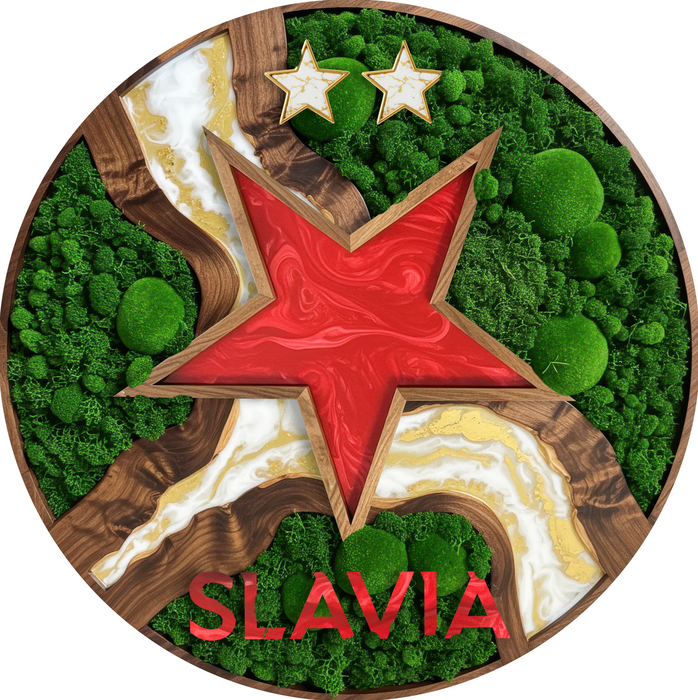 Svítící obraz Slavia - Moss Kingdom