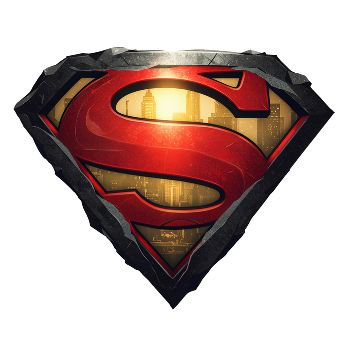 Dřevěné puzzle Superman - logo