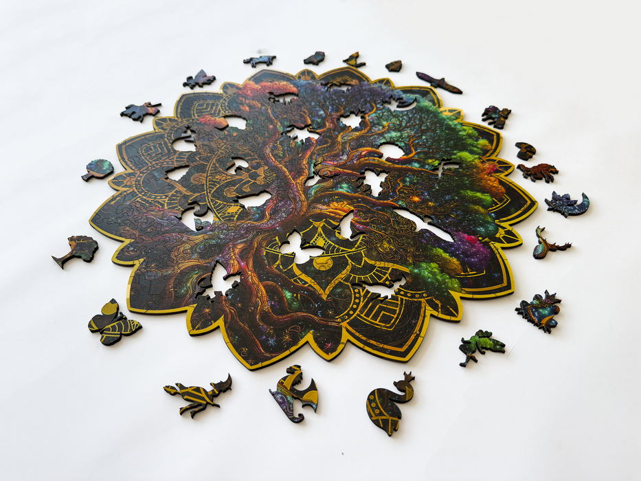 Vesmírný dub - dřevěné puzzle