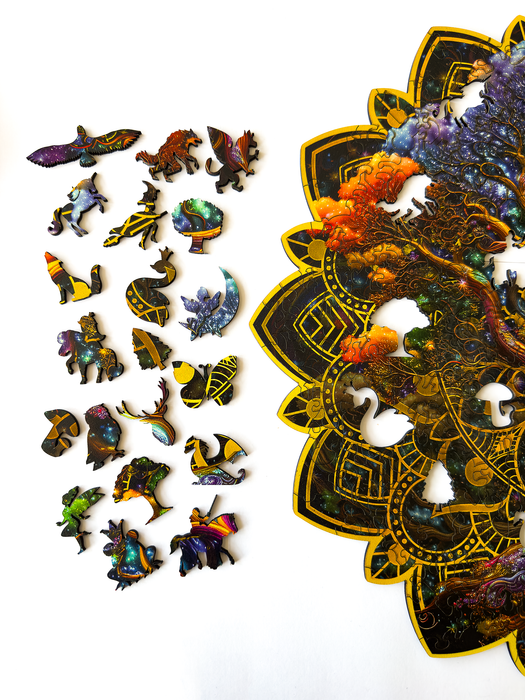 Skleněná Elza Ledové království - Dřevěné puzzle