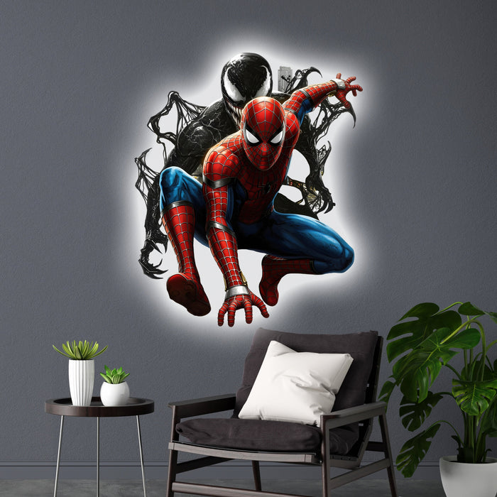 Svítícií obraz  - Spiderman a Venom