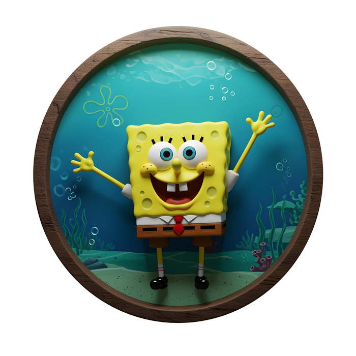 Spongebob - Dřevěné puzzle