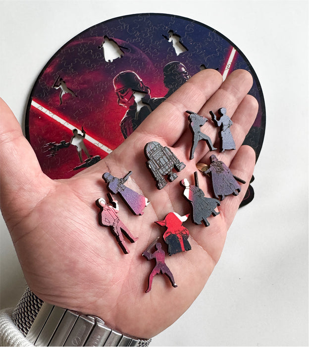 Star Wars - Síla a temnota - Dřevěné puzzle