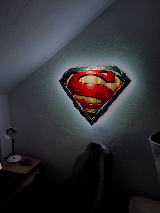 Svítícií obraz  - Superman - logo