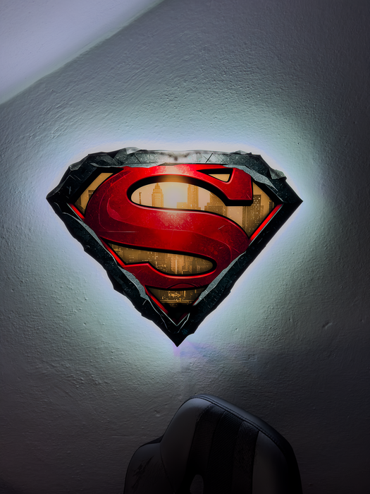 Svítícií obraz  - Superman - logo