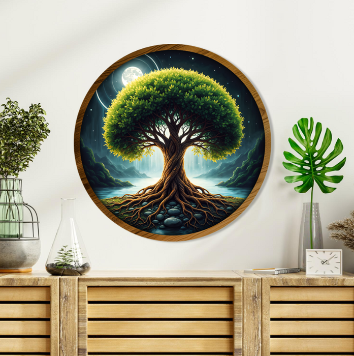 Wooden LED printed poster - The Infinity Tree