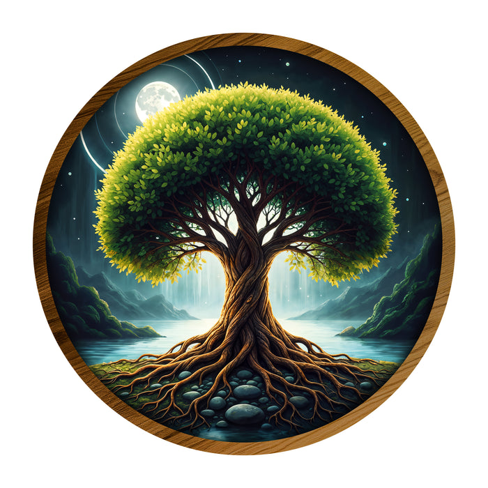 Wooden LED printed poster - The Infinity Tree