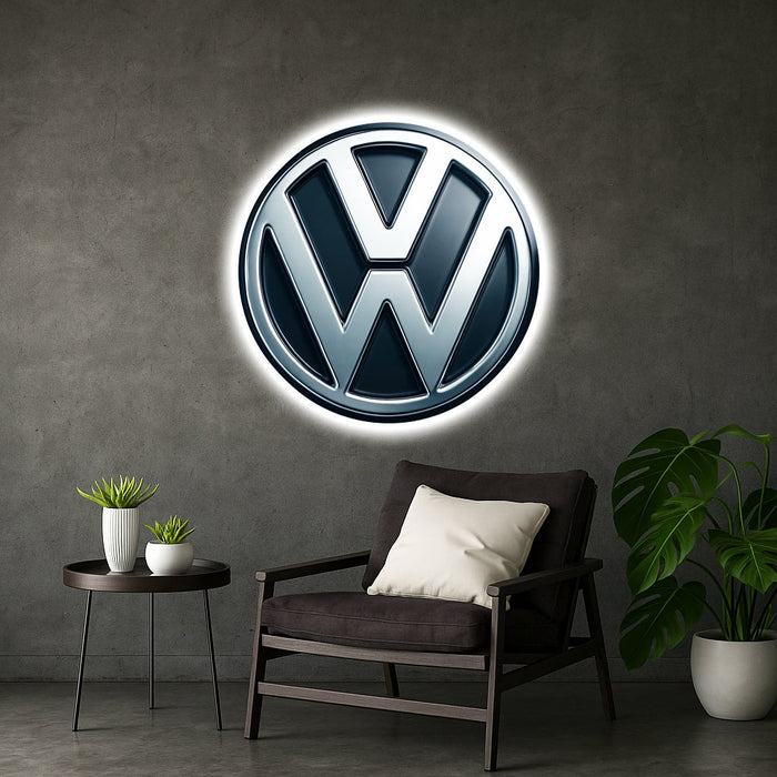 Svítícií mechový obraz Volkswagenu 