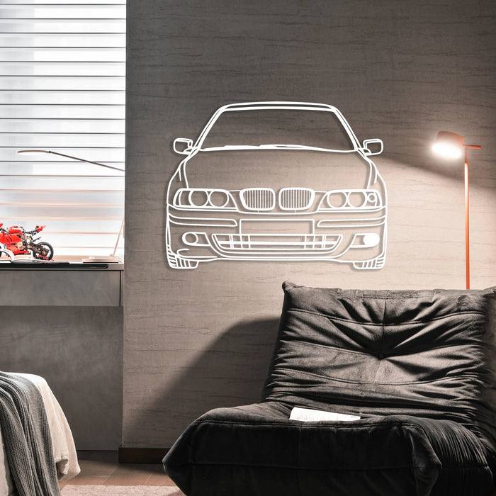 Dřevěná nástěnná dekorace - BMW E39