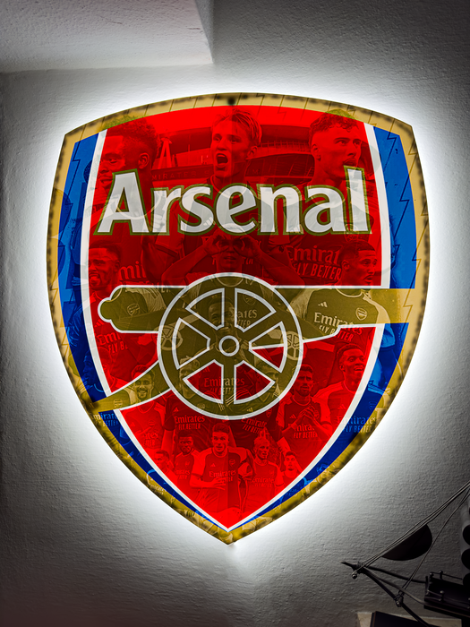 Svítícií obraz Arsenalu - hráči