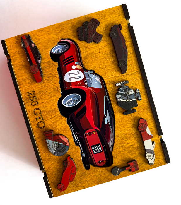 Dřevěné puzzle Fan Ferrari 330 LM / 250 GTO