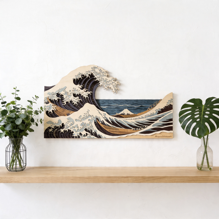 Wooden UV printed poster - Tidal Power