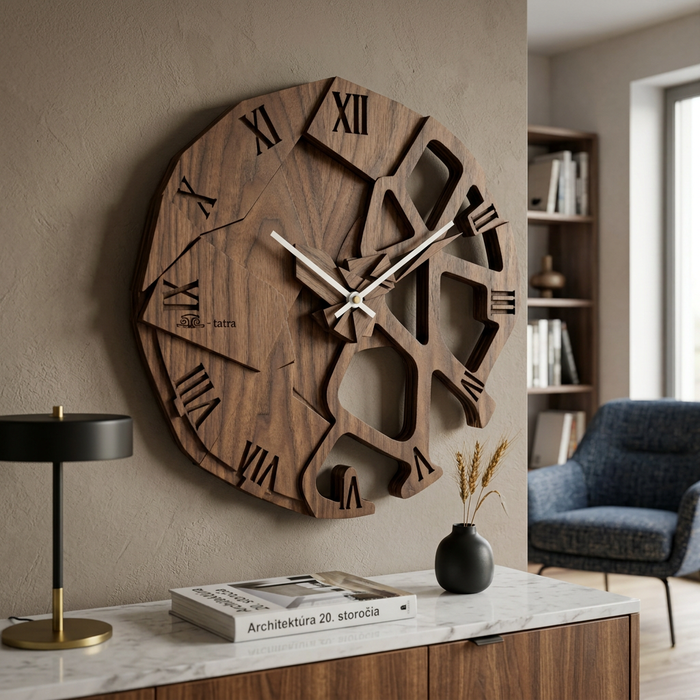 3D Dřevěné dubové hodiny T-Tatra Zygomaticum - 30cm/50cm/84cm Strom života