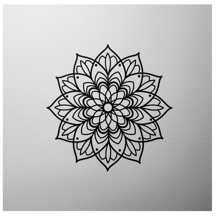 Dřevěná nástěnná dekorace - Mandala harmonie
