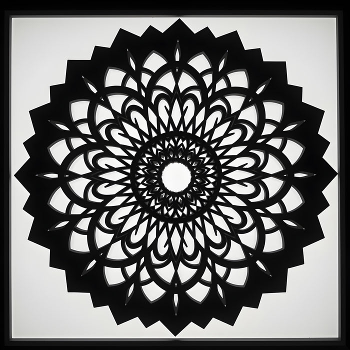 Dřevěná nástěnná dekorace - Mandala nekonečna