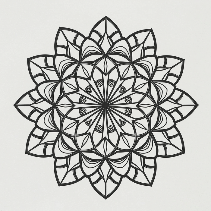 Dřevěná nástěnná dekorace - Mandala míru