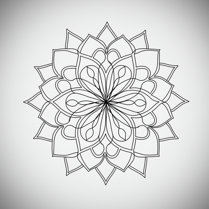 Dřevěná nástěnná dekorace - Mandala Síla rovnováhy