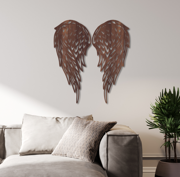 Wooden Wall Decor - Angel Wings